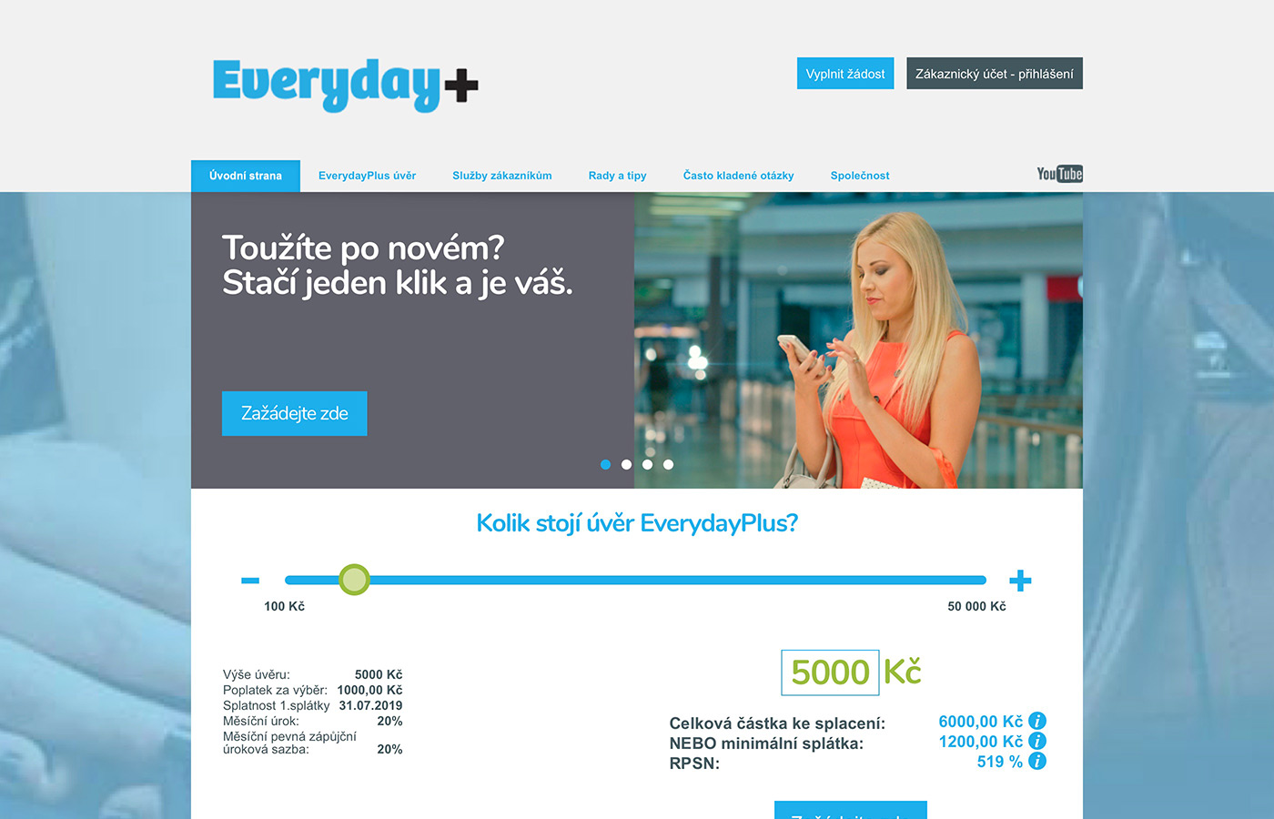 Webové stránky http://www.everydayplus.cz